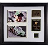 Mounted Memories Bobby Labonte Framed 2-5x7 Photos w/ Autographed Plate and Tire