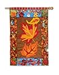 Falling Leaves Artistic Blend Regular Size Applique Flag