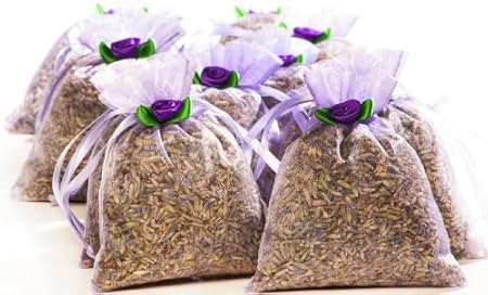  12 Sachets Filled with French Lavender