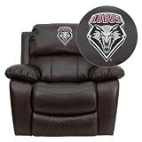 Flash Furniture New Mexico Lobos Embroidered Brown Leather Rocker Recliner