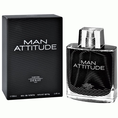 Deray man attitude eau de toilette spray, 3.4 ounce