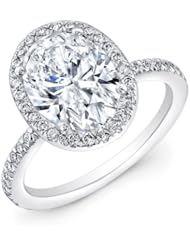 certified 2.00 ct oval cut diamond wedding engagement anniversary bridal ring set band