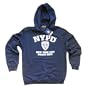 NYPD HOODIE, Officially Licensed New York Police Department Hooded Sweatshirt, Navy XXL