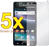 5x Samsung Infuse 4G i997 Mobile Phone Professional Screen Guard Film Kit, No cutting, Perfect fit with Full Protection!