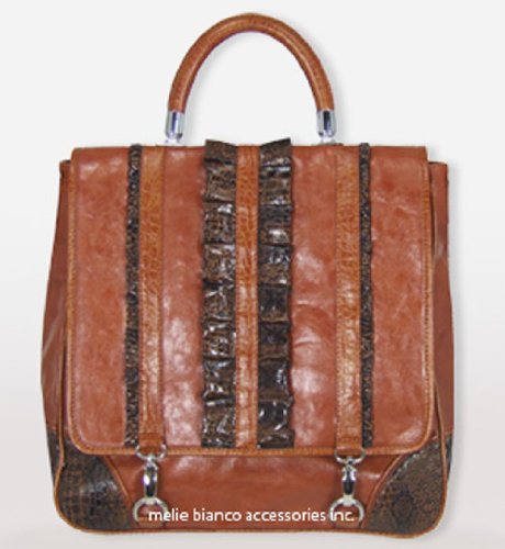 Melie Bianco Top Handle Python Trim