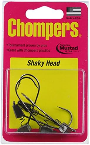 Table Rock BaitChompers Football Shaky Head Jigheads, Green Pumpkin