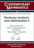 Nonlinear analysis and optimization : a conference in celebration of Alex Ioffe's 70th and Simeon Reich's 60th birthdays, June 18-24, 2008, Haifa, Israel