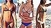 2015 New Women Neoprene Bikini Mesh Triangle Top with Bottom Bathing Suit Swimsuit Blue Medium