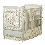 verona cottage crib - blue reef linen by art for kids