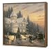 Victorian Christmas - Framed Fine Art Print on Canvas - Wood frame Framed Fine Art Poster Print by Thomas Kinkade, 15x15