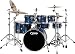 Pacific Drums by DW Platinum Finishply Solid Maple Snare, 5X14 Blue Strata
