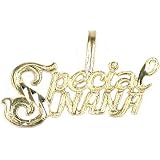 Special Nana 14K Gold Pendant Bracelet Necklace Charm