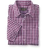 Short-Sleeve Legend Wash Poplin Patterned Shirt