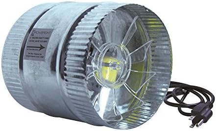 GrowBright 6" Inline Duct Booster Fan - 160/260 cfm