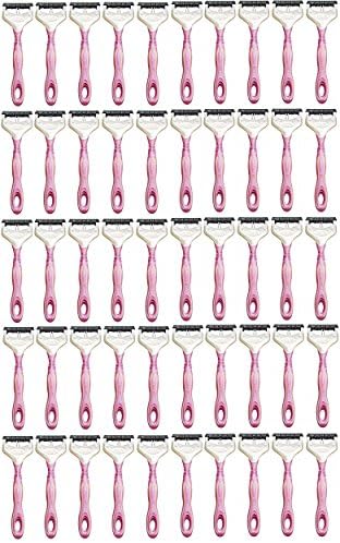 Schick Xtreme 3 Disposable Razors for Men, Wholesale Packaging - Unboxed w/ Free Loving Care Conditioner Packette (50, Women Sensitive)