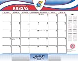 Kansas Jayhawks 2009 22 x 17 Desk Calendar