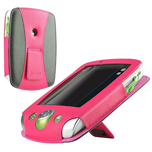 eForCity Leather Case for Leapfrog LeapPad 2, Hot Pink/Black (PLPFLEAPLC02)