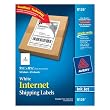 25PK 2-SHT 5.5 X8.5IN WHITE INKJET LABELS