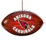 4" NCAA Kansas Jayhawks LED Light-Up Football Christmas Ornament