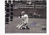 Y.A. Tittle Autographed New York Giants Horizontal 8 x 10 Photograph of Him Bleeding (Unframed)