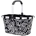 Carry Bag - Reisenthel Germany Collapsible Bag or Market Basket FleurBlack