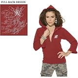 GIII New Jersey Devils Women's Ruffle Full Zip Hoody touch by Alyssa Milano