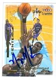 Nazr Mohammed Autographed/Hand Signed Basketball Card (Philadelphia 76ers) 2001 Fleer Triple Crown #