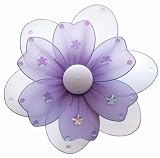 8 Purple Multi Layered Daisy Flower nylon hanging ceiling wall girls room decor decoration