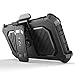 Galaxy S6 case, S6 case, E LV Samsung Galaxy S6 (HOLSTER DEFENDER) Case Cover - SHOCK PROOF / IMPACT RESISTANT Dual Layer Heavy Duty Holster Full Body Protection (INBUILT SCREEN PROTECTOR) - case cover for Samsung Galaxy S6 - SILVER / BLACK