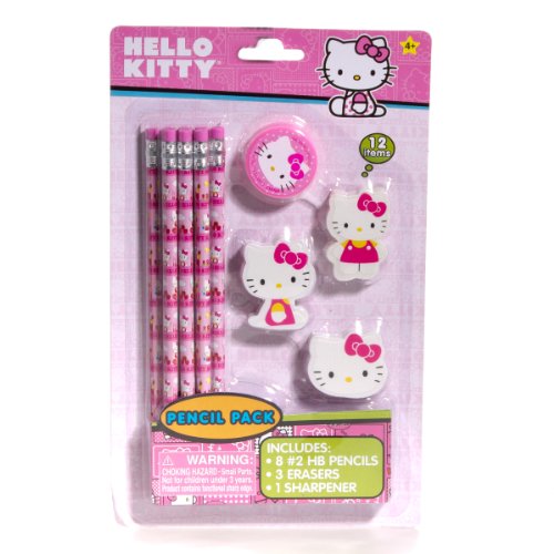 Hello Kitty Deluxe Pencil Pack - 12 pieces