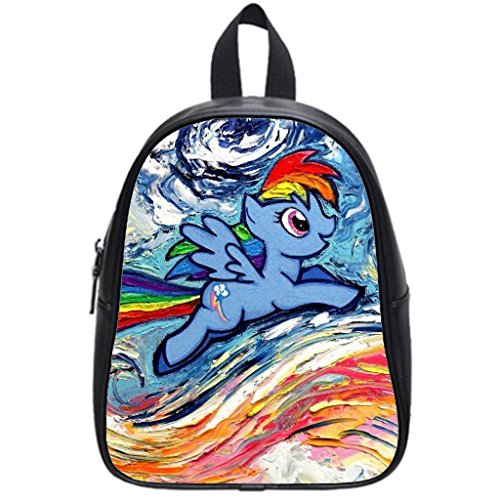 Rainbow Dash Art My Little Pony Art van Gogh backpack school bag  personalized packpack (large)- Huashan