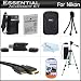 Essential Accessories Kit For Nikon Coolpix S6300 S6200 S8200 S9300 P310 Digital Camera Includes Extended Replacement (1200MAh) EN-EL12 Battery + AC/DC Charger + Mini HDMI Cable + USB Card Reader + Hard Case + 50