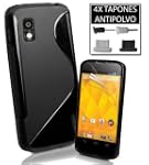 Funda GEL TPU S-line NEGRA LG NEXUS 4...