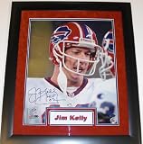 Jim Kelly Autographed Buffalo Bills 16x20 Photo - Custom Framed