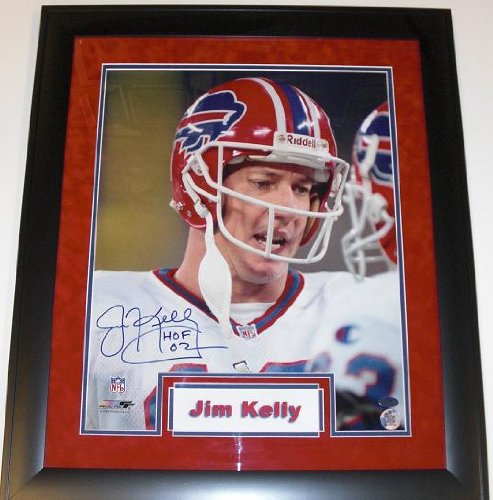 Jim Kelly Autographed Buffalo Bills 16x20 Photo - Custom Framed