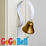 GoGo Bell Dog Doorbell for Housebreaking / Housetraining Door Bell / Potty Training Your Poochie to Let You Know When they Need to Tinkle (White, Qty 1)