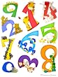 New Animal Numbers Kids Room Wall Mural Sticker Wallies