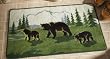 Northwoods Bear Family Decorative Floor Rug by Winston Brands