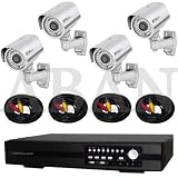 4 X Cctv High Res 600tvl Sony Ccd Camera Security System Complete Kit