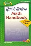 Glencoe Mathematics - Quick Review Math Handbook: Hot Words, Hot Topics - Book 3 [Teacher's Guide] - ISBN: 0078601614
