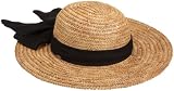 Scala Women's Big Brim Raffia - Linen Bow