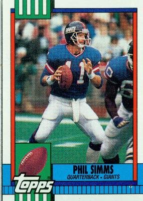 1990 Topps #51 Phil Simms - New York Giants (Football Cards)