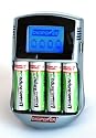Digipower DPS-6000 Endure Series Rapid Battery Charger with Four AA Precharged Batteries