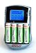 Digipower DPS-6000 Endure Series Rapid Battery Charger with Four AA Precharged Batteries