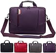 BRINCH(TM) 14 inch New Soft Nylon Waterproof Laptop Computer Case Cover Sleeve Shoulder Strap Bag with Side Pockets Handles and Detachable for Laptop / Notebook / NetBook / Chromebook (Asus/DELL/HP/Samsung...) ,Colour Purple