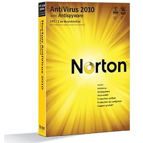 Norton antivirus 2010 (3 postes, 1 an)
