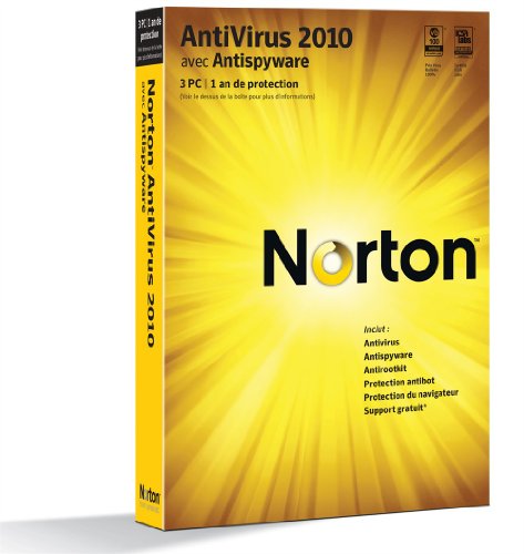 Norton antivirus 2010 (3 postes, 1 an)