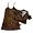 Flowers by Zoe - Girls Velour Dress Set, Brown (Size 6X)
