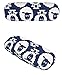 JAVOedge Blue Sheep Print Fabric Eyeglasses Clam Shell Style Case with Bonus Mircofiber Glasses Cleaning Cloth