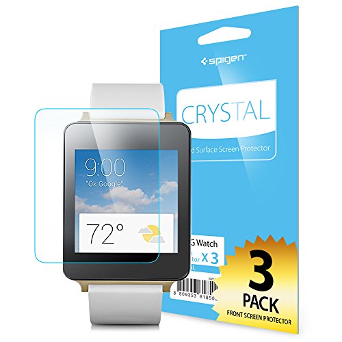 LG G Watch Spigen  液晶 保護 フィルム 3枚入り  [高い 透明度] G Watch [国内正規品] (クリスタル・クリア)